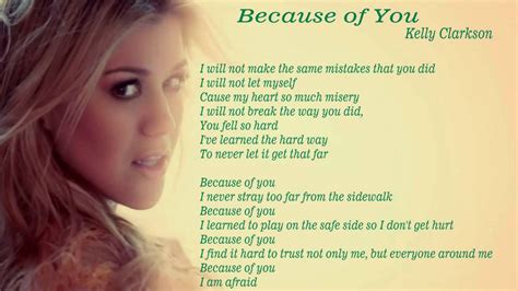 because of you lyrics